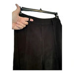 Larry Levine  STRETCH BLACK FAUX SUEDE FLOWY MIDI SKIRT SIZE 6‎ Photo 2