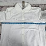 J.Crew Ruffle-hem shirt-dress in cotton poplin White S BR461 Photo 6