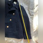 ZARA  Wool Dark Blue Double-Breasted Peacoat size medium Photo 5