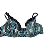 Athleta  Women's Underwire Bikini Top Blue Abstract Size 36B Photo 0