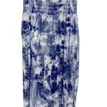Old Navy Shirred Top Maxi Dress | Blue Tie Dye Comfy Summer Dress | Size Medium Photo 0