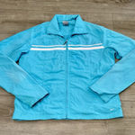 Nike  Womens Y2k baby blue wind breaker track jacket size‎ Large (12-14) Photo 0