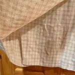 Max Studio plaid Beige linen mix A-Line Semi Wrapped Skirt NWT Photo 2