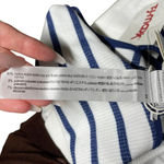 ZARA  Contour Collection Seamless Striped Romper White Navy Blue Size XS /‎ S Photo 7