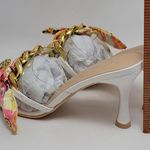 Cape Robbin Concur Heel Transparent PVC Scarf Accent Square Toe Slide White Sz 8 Photo 8