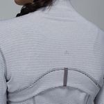 Lululemon  Define Jacket Tonka Stripe Heathered Slate White Womens 6 Athletic Photo 4