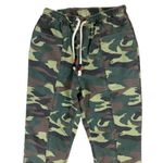 Sundry ‎ Camo Utility Jogger Pants 0 XS Military Inspired Drawstring Tapered Photo 1