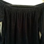 Hollister  Black Velvet Off Shoulder Top‎ Photo 2