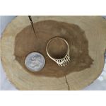 Solid 14K Yellow Gold Pink Green Yellow Blue Pastel Sapphire Ring sz 8.25 Photo 9