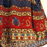 Band of Gypsies Red & Blue Floral Paisley Shorts Photo 3