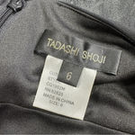 Tadashi Shoji  Black Taffeta Fit and Flare Cocktail Formal Evening Dress Size 6 Photo 10