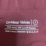 Outdoor Voices Superform Women's Red Maroon Ribbed Knit Bootcut Flared Pants S Photo 4