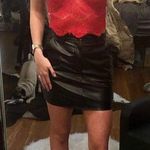 Missguided Red Lace Crop Top Photo 0