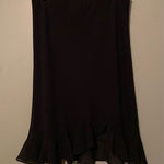 Metaphor  Black Pull On Ruffle Hem Skirt Polyester Size Large Photo 0
