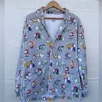 Nick & Nora Pajama PJ Set Polar Bears Fleece Button Front Long Sleeve large Photo 6