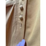 Jones New York Mustard Yellow Pencil Skirt 2 Gathered button academia stretch Photo 7