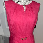 Ellen Tracy NWT  Hot pink Fuchsia shift sheath Casual work sleeveless bodice fit Photo 2