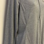 Under Armour  Women’s Heather Gray Zip Pullover Long Sleeve Mock Neck Shirt- Med Photo 4