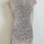 Future Paradise crochet knit open cap sleeve long cardigan coverup top b… Size M Photo 2