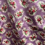 ZARA Gathered Floral Turtleneck Blouse Purple Lavender Size Small Photo 2