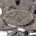 Chanel Authentic Glass Bead Globe Silver and Black Chain Drop Earrings Ruthenium Photo 3