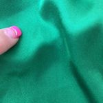 Evan Picone  green button front long sleeve blouse black embellishment size 4 Photo 6