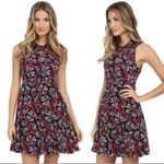 Rebecca Taylor  100% Silk Floral Dress Size XS Sleeveless Zip Back Photo 1