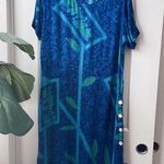 VTG La Cera Oriental Gauze Midi Kaftan Dress Medium Photo 16