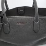 Michael Kors  Scarlett East West Satchel Charcoal Pebbled‎ Leather Handbag Photo 2