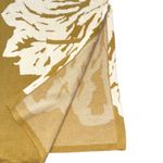 EUC Marla Wynne Women's Mustard Yellow Floral Print Open Front Cardigan Large Photo 4