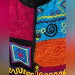 Allure Boutique Vintage Women's Novelty Art Wear Button Front Bold Sweater Sz L Black Size L Photo 4