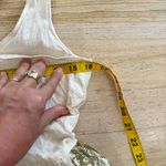 Caron Callahan 100% cotton Kate Tank in muslin with sequin applique NEW Gold Size XS Photo 10