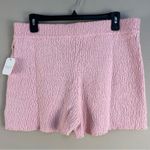 Altar'd State Altar’d State Lana High Rise Pink Cotton Pull On Sweater Shorts New XXL Cotton Photo 1