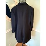 ZARA  Double Breasted Wool Blend Oversized Classic Long Coat Black Size L Blogger Photo 1