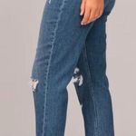 Abercrombie & Fitch NWT ABERCROMBIE- Curve Love High Rise Mom Jean Distressed Denim Photo 1