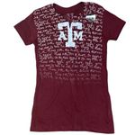 Vintage Y2K early 2000s Deadstock Women’s Texas A&M Top All Over Print Red Size L Photo 0