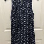 Armani Exchange  geometric print in Navy Blue & White mini halted dress Photo 0