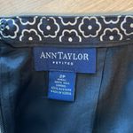 Ann Taylor 100% Silk Black & White Floral Classic Skirt, 2P Photo 5