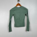 TNA Green Ribbed Long Sleeve Shirt Size Small Photo 1