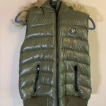 American Eagle Duck Down Blend Green Puffer Vest size L Photo 0
