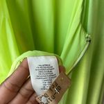 Alice + Olivia Alice + Olivia Delora Open Back Green Tulip Print 3/4 Sleeve Crew Maxi Dress 6 Photo 11