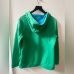 The North Face long sleeve hoodie, green, size large Photo 1