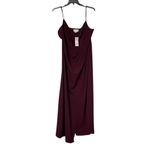 Sachin + Babi Size 16W NEW Stretch Crepe Paulina Formal Maxi Gown Deep Wine Red Photo 3
