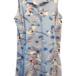 Polo Golf Ralph Lauren Dress Blue Floral Moisture Wicking Pockets Made In Peru L Photo 0