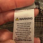 Source Unknown Women’s Beige Long Checkered Wide-Leg Pants Photo 3