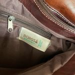 Borssa Brown Colorful Embroidered Floral Mexican Boho Real Leather Small Purse N Photo 5