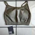 Gymshark Flex Strappy Sports Bra (M) - ‘Washed Khaki Marl/Blush Nude’ Photo 0