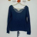 Cloth & Stone  Boatneck Ombré Navy Blue Sweatshirt Size Small Photo 0