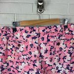 Lands' End Lands’ End Mid Rise Pink Floral Bermuda Shorts Size 12 Photo 4