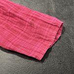 Eileen Fisher  Top Womens XXS Pink Organic Linen Boxy Fit Oversized *Flaw-stain* Photo 4